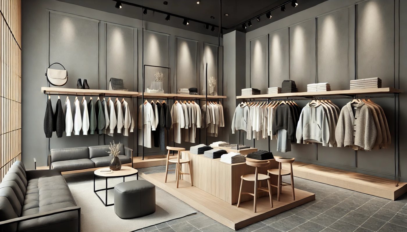 Luxury retail boutique interior